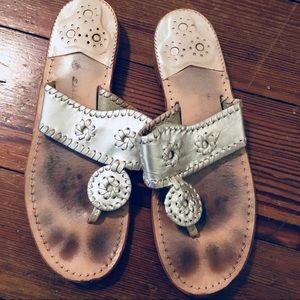 Jack Rogers platinum size 8